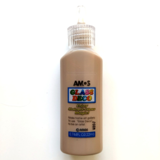 Barva na sklo světle hnědá"01048"22ml/bal