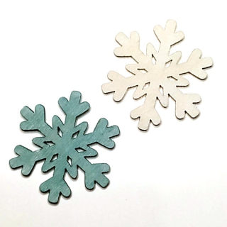 Výřez vločka 4cm"01343"1ks/bal Už jenom zelená