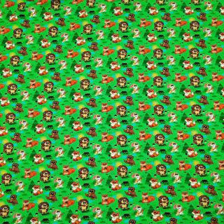 Úplet Lesní zvířatka na zelené"0300"