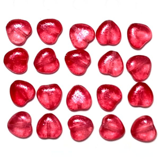 Srdíčka 8x8mm Candy Color"07385"20ks/bal