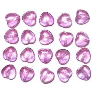 Srdíčka 8x8mm Candy Color"07996"20ks/bal