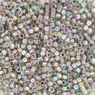 Miyuki DB-107 transparent golg luster gray"11689"5g/bal