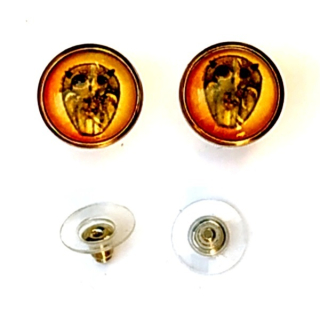 Puzetové naušnice z kabošonů 12mm"171614"