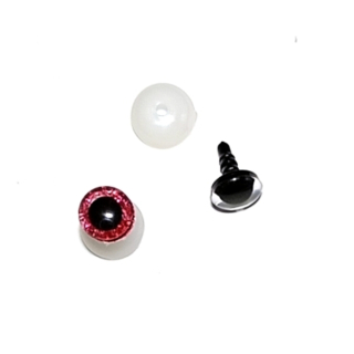 Bezpečnostní oči s glitry Ø 10mm "18099" 2ks/bal