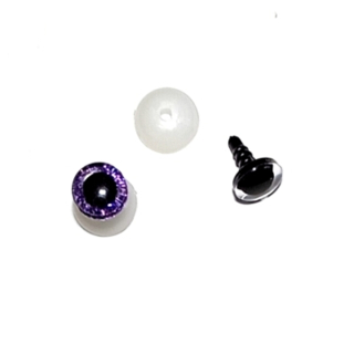 Bezpečnostní oči s glitry Ø 10mm "18100"2ks/bal