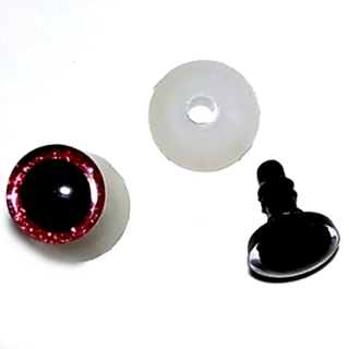 Bezpečnostní oči s glitry Ø 12mm "18102" 2ks/bal