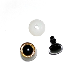 Bezpečnostní oči s glitry Ø 12mm "18103"2ks/bal