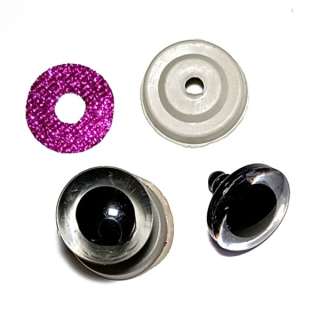Bezpečnostní oči s glitry Ø 25mm "18106" 2ks/bal