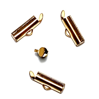 Koncovka na šíté šperky 6x13x4mm ocel 304 barva zlatá"20095"4ks/bal