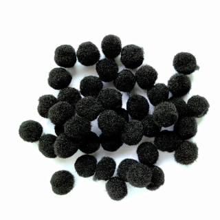 Bambulky černé cca 10mm "20549" 10g/bal
