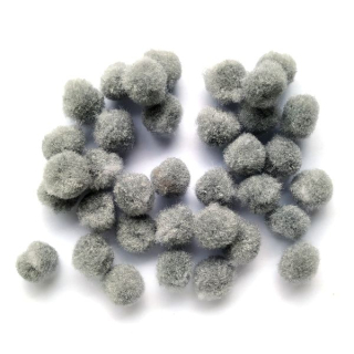 Bambulky sv.šedá cca 10mm "20945" 10g/bal