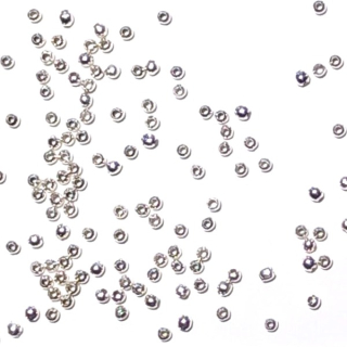 Kovová kulička 2mm stříbro"21164"2gbal