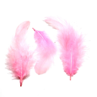 Péří neon světlá růžová cca 1 - 10 cm"38002"10g/bal.