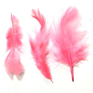 Péří neon růžová cca 1 - 10 cm"38034"10g/bal