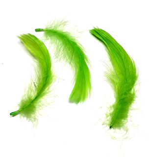Péří světle zelená cca 5 - 12 cm"4326"16g/bal