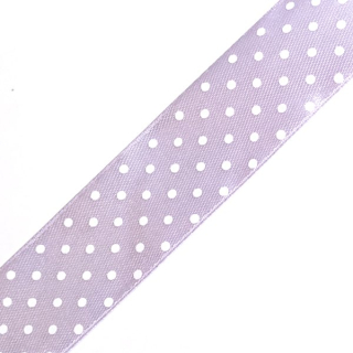 Atlasová stuha jednolící malý puntík 25mm 6113A