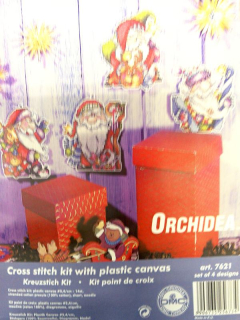 Předloha Orchidea s vyšívací přízi č.7621