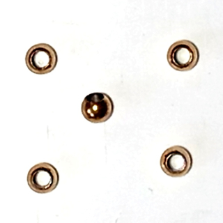 Kulička 4mm barva zlato"76215"5ks/bal