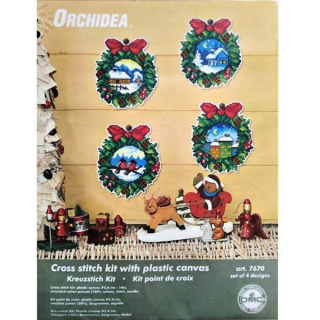 Předloha Orchidea s vyšívací přízi č.7670