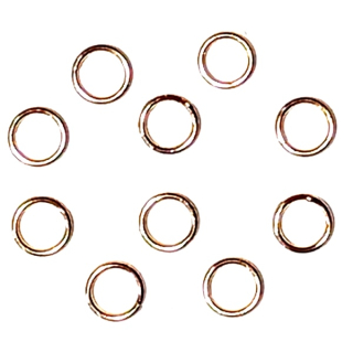 Dvojitý kroužek 6x1mm ocel 304 barva zlata"77134"10ks/bal