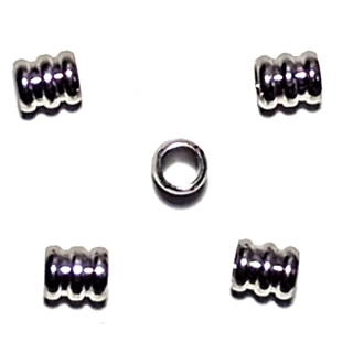 Kovový korálek 4,5x5mm ocel"77797"10ks/bal