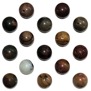 Minerál Howlit černá borovice 8mm"78528"1ks/bal