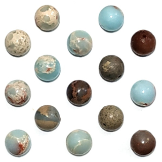 Minerál Jaspis aqua terra 8mm"78568"1ks/bal