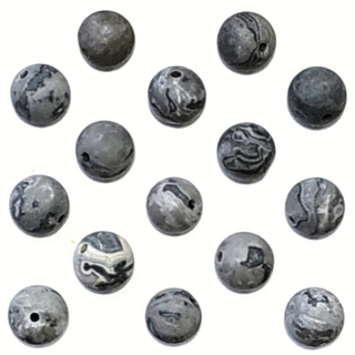 Minerál Jaspis hedvábný mat. 8mm"78598"1ks/bal