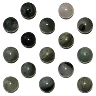 Minerál Křišťál zelený 8mm"78644"1ks/bal