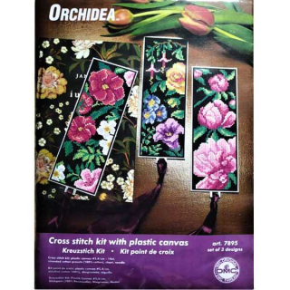 Předloha Orchidea s vyšívací přízi č.7895