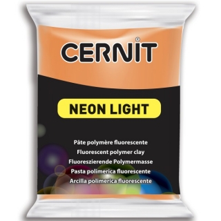 Cernit hmota 752 oranžová, fluorescenční barvy nesvítí, ale výborně odráží světlo "93752"